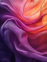 Obraz premium Texture of soft, flowing fabric with rich folds and a silky sheen, captured in vibrant jewel tones under dramatic lighting