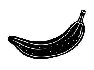 Doodle of a Banana Peel, Fun Banana Art, Playful Fruit Graphic