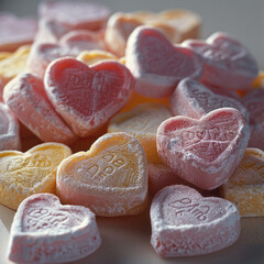 Naklejka premium A candy hearts for Valentine's Day.
