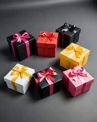 Obraz premium gift box with ribbon