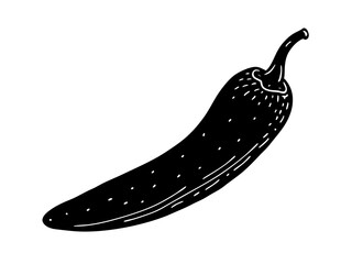 A Chili Pepper, Spicy Pepper Graphic, Fun Chili Art