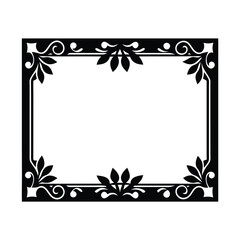 frame with flowers