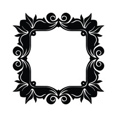 frame with floral ornament