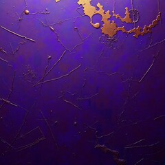 Abstract purple texture with copper accents.