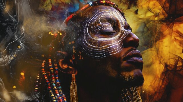 African ritual spiritual shaman - By Generative AI