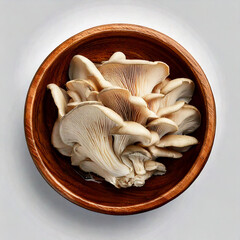 Oyster mushrooms in a bowl