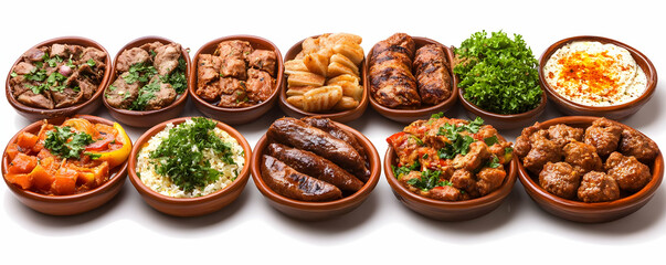 Mediterranean mezze platter, studio shot