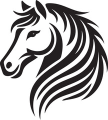 horse head silhouette