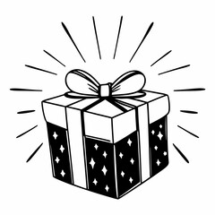 gift Box Icon, gift box with ribbon, gift box with ribbon bow