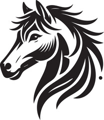 horse head vector