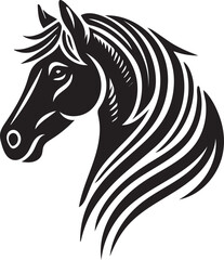 horse head silhouette