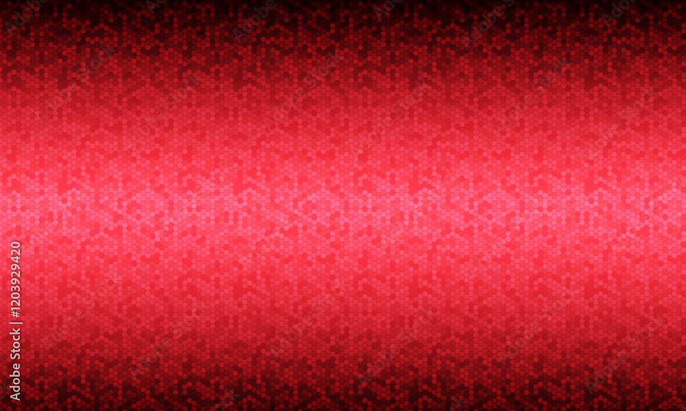 Poster abstract red hexagon pattern geometric background texture vector