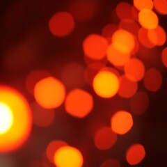 Obraz premium Abstract red bokeh lights.