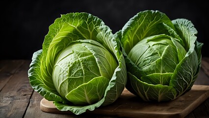 Obraz premium head of cabbage