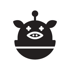 Icon of a pig's head in a bowl, symbolizing traditional or cultural culinary practices. Suitable for food-themed designs, cultural illustrations, and creative branding. Clean and modern vector style.