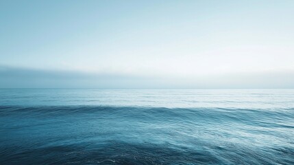 Fototapeta premium Peaceful waters with ample blank copy space