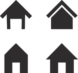 Minimalist Home Symbols – Free SVG Graphic