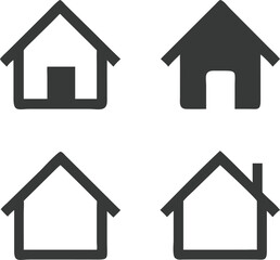 Minimalist Home Symbols – Free SVG Graphic