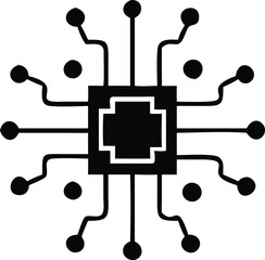  Circuit Icon – Vector Design for Artificial Intelligence