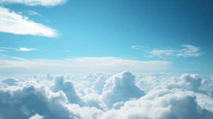 Serene view of clouds and clear sky