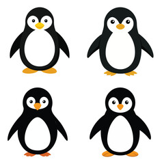 Obraz premium Silhouette Penguin vector art