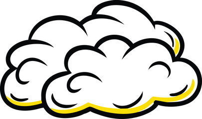 Stylized Cloud Icon – Free SVG Graphic
