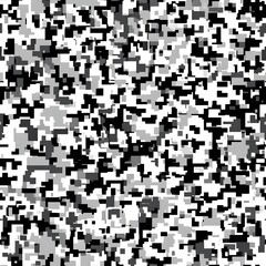 Fototapeta premium Digital camouflage background, army black, white, and gray color, with a blend of natural colors used for camouflage