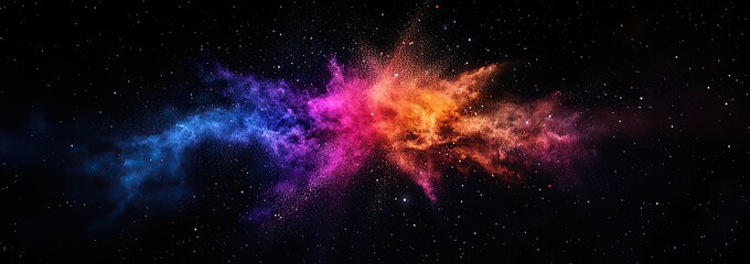 Fototapeta premium Happy Holi for Festival of Colors vector elements for card, greeting, poster design. 