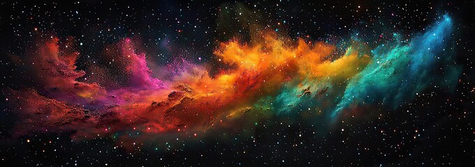 Fototapeta premium Happy Holi for Festival of Colors vector elements for card, greeting, poster design. 