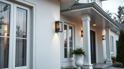 Elegant Home Exterior Design: Modern Architecture, Classic Style, and Luxurious Details