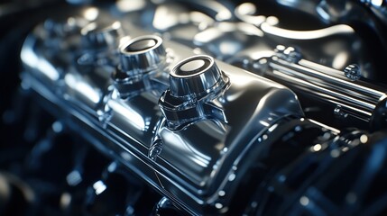 Fototapeta premium A high-efficiency engine designed for optimal fuel consumption.