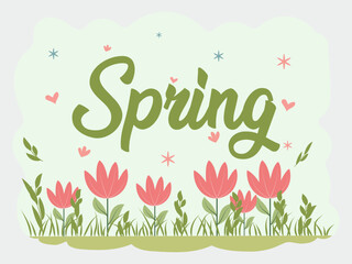 A cheerful illustration featuring the word 