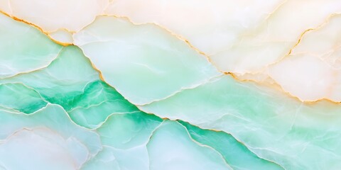 Naklejka premium Elegant Light Green and White Abstract Background with Gold Accents