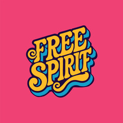 Free Spirit T-Shirt Design, Modern t-shirt design