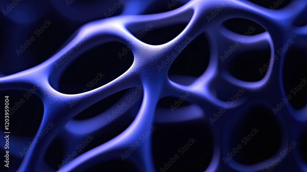 Poster a complex d surface with crisscrossing lines and geometric patterns, featuring an intricate design w