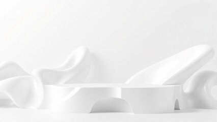 Abstract White Sculptures