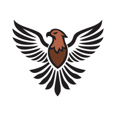 Obraz premium Majestic Bald Eagle Clip Art and Icon Set Fierce Predator Silhouettes and Illustrations for Logos Tattoos, and Emblems Featuring Strength, Freedom, and Power in Vintage Black and White Art Design jpeg