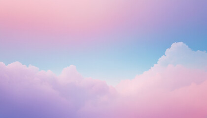Abstract gradient mesh blending lavender, sky blue, and soft pink