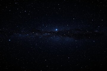 Fototapeta premium Starry night sky filled with countless sparkling stars on a dark cosmic background.