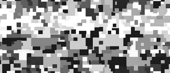 Digital camouflage background, army black, white, and gray color, with a blend of natural colors used for camouflage