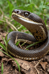 Fototapeta premium snake in the grass