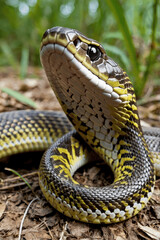 Fototapeta premium snake in the grass