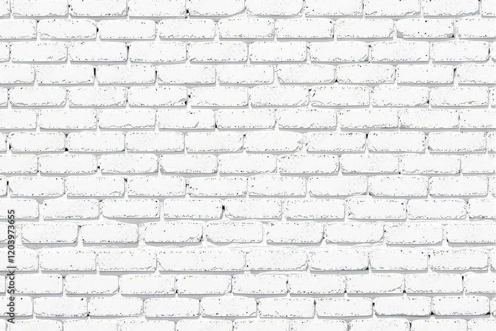 Poster white brick wall texture with a clean and minimalistic design on a bright background.