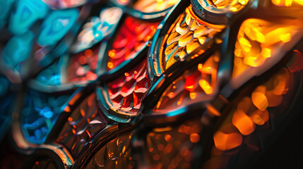 Fototapeta premium Gothic Cathedral's Stained Glass Window