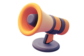 3D Vintage Megaphone Icon