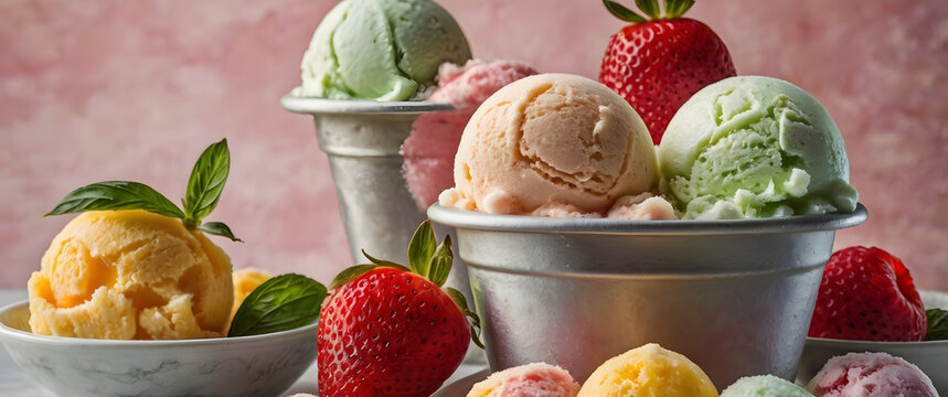 Coupes de glaces et sorbets 