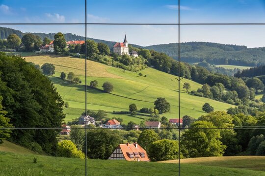 Scenic Schelenburg-Bissendorf, Germany: Rolling Hills and Charming Village