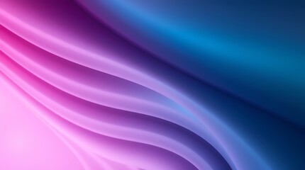 Abstract wavy pink and blue gradient background.
