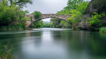 Ancient Stone Bridge over Serene Waters