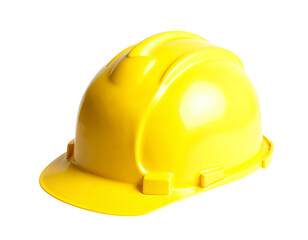 yellow helmet isolated on white